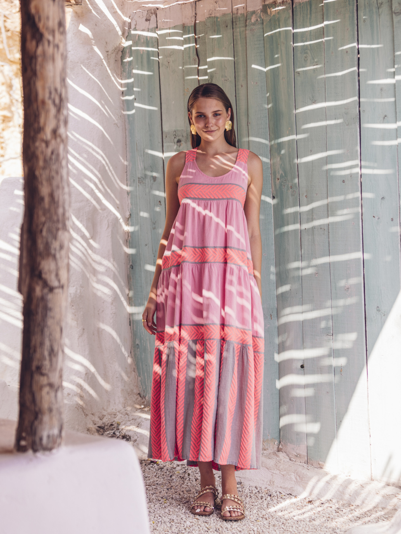 Nema Resort Praya Embroidery Mixi Dress 1